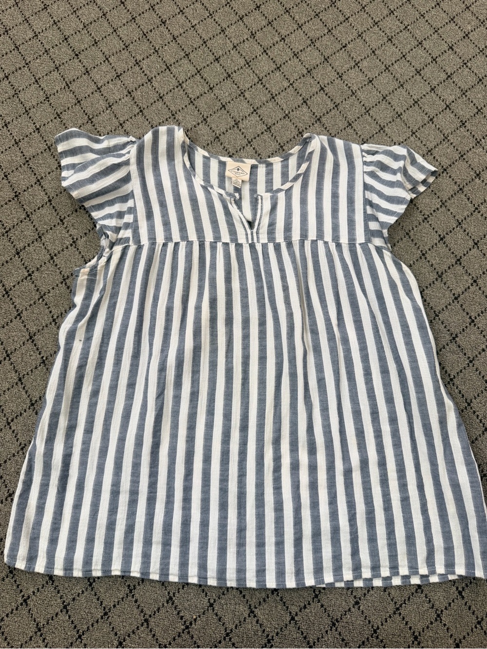 St. John's Bay Blue & White Striped Blouse